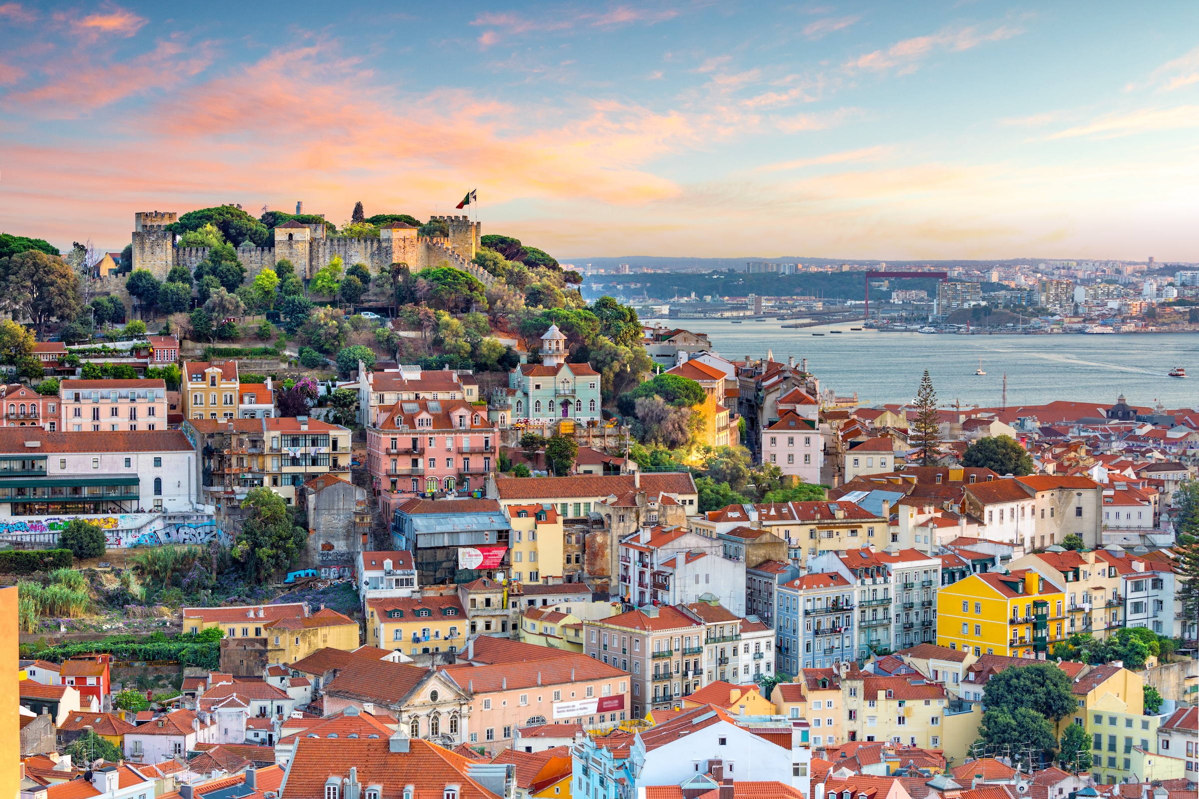 Vista su Lisbona